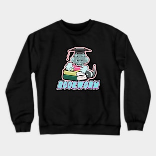 Bookworm cute design Crewneck Sweatshirt